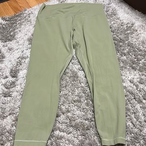Lululemon athletica leggings. Light green. Size 14